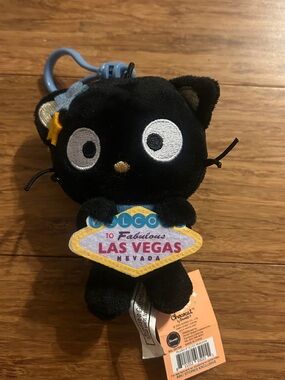 Sanrio Chococat Plush Bag Charm Keychain ABC Store Las Vegas Exclusive 4”